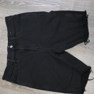 Madewell Black Denim Shorts